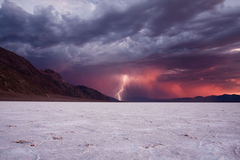 Lightning over Salt Flat