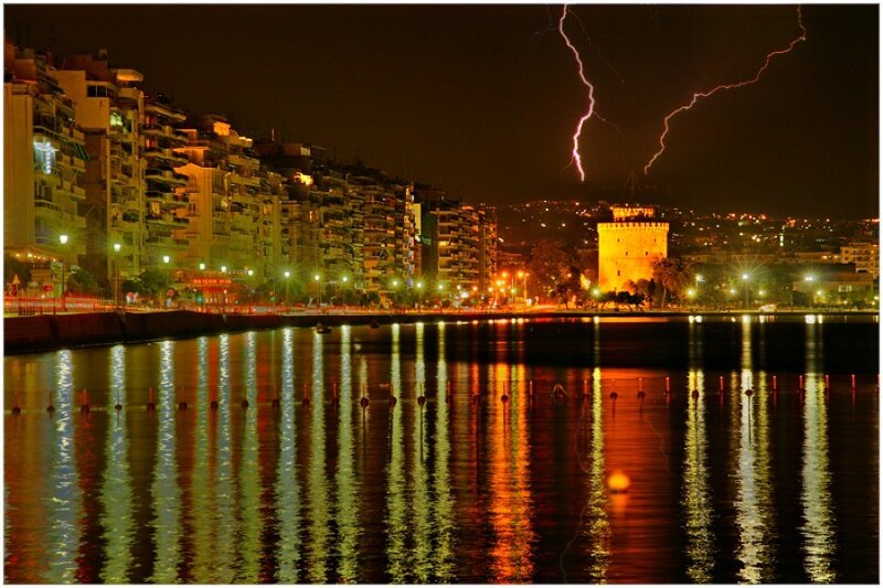 Lightning over the White Tower