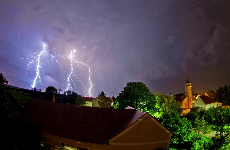 Lightning over Village