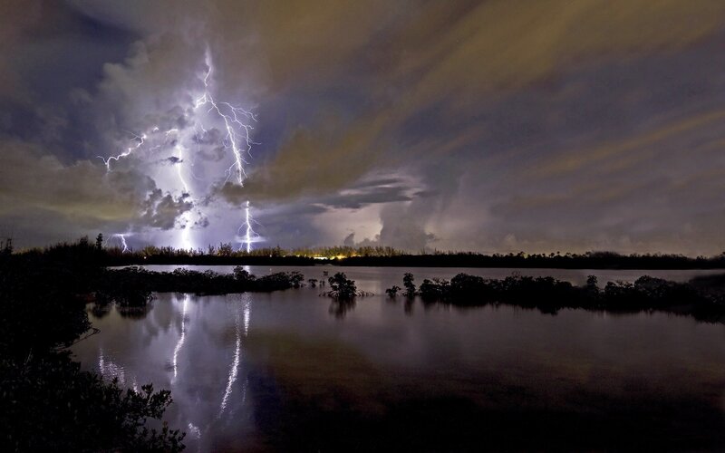Lightning over Water — Dark