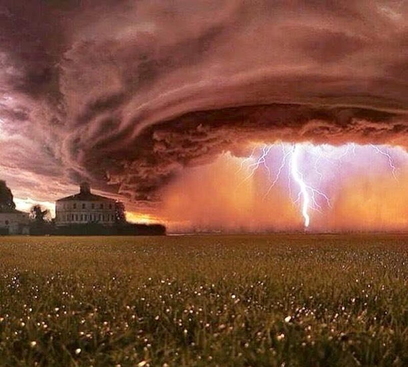 Lightning Storm over House