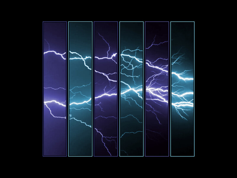 Lightning storm panels