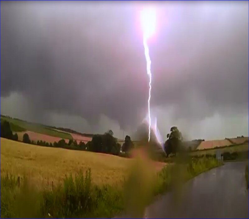Lightning Strike on Field