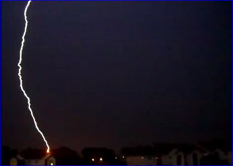Lightning Strike on House