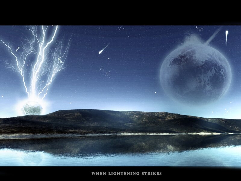 Lightning Striking Planet