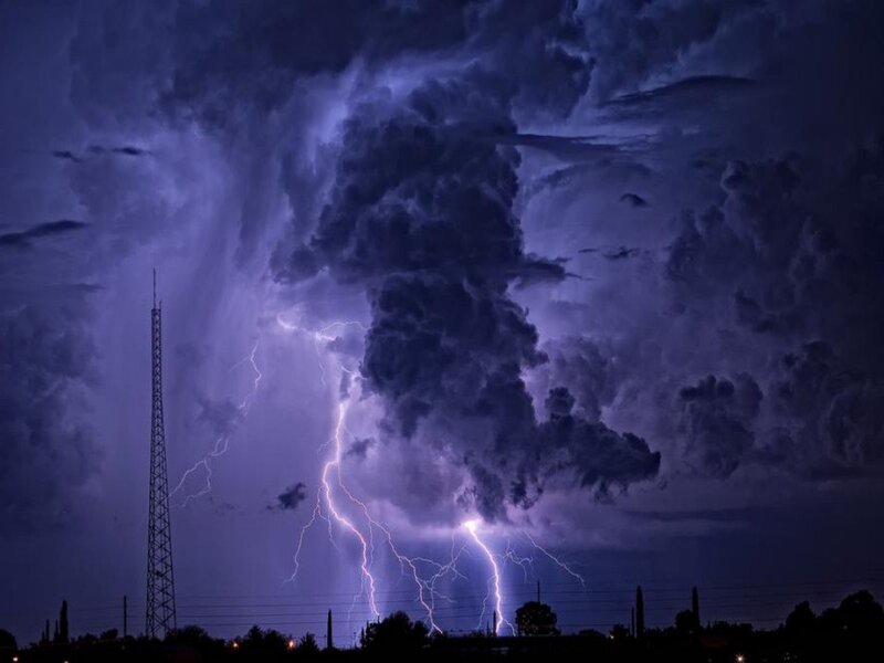 Lightning Striking Tower
