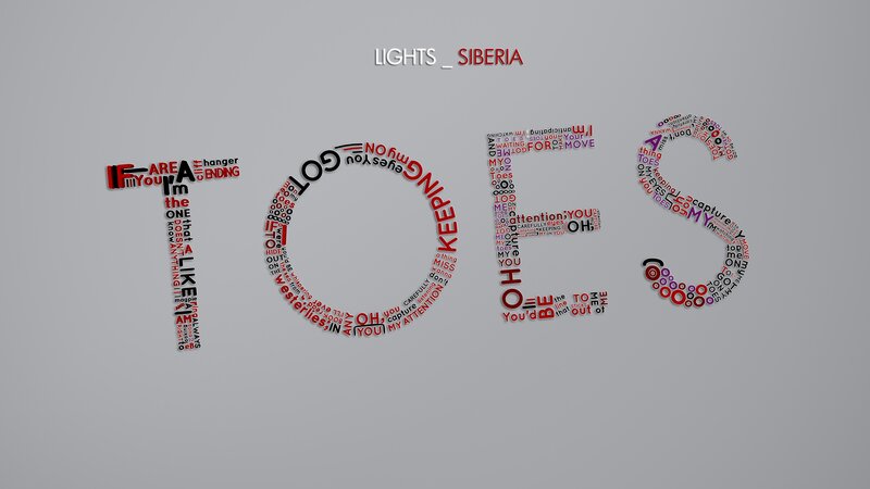 Lights Siberia word art