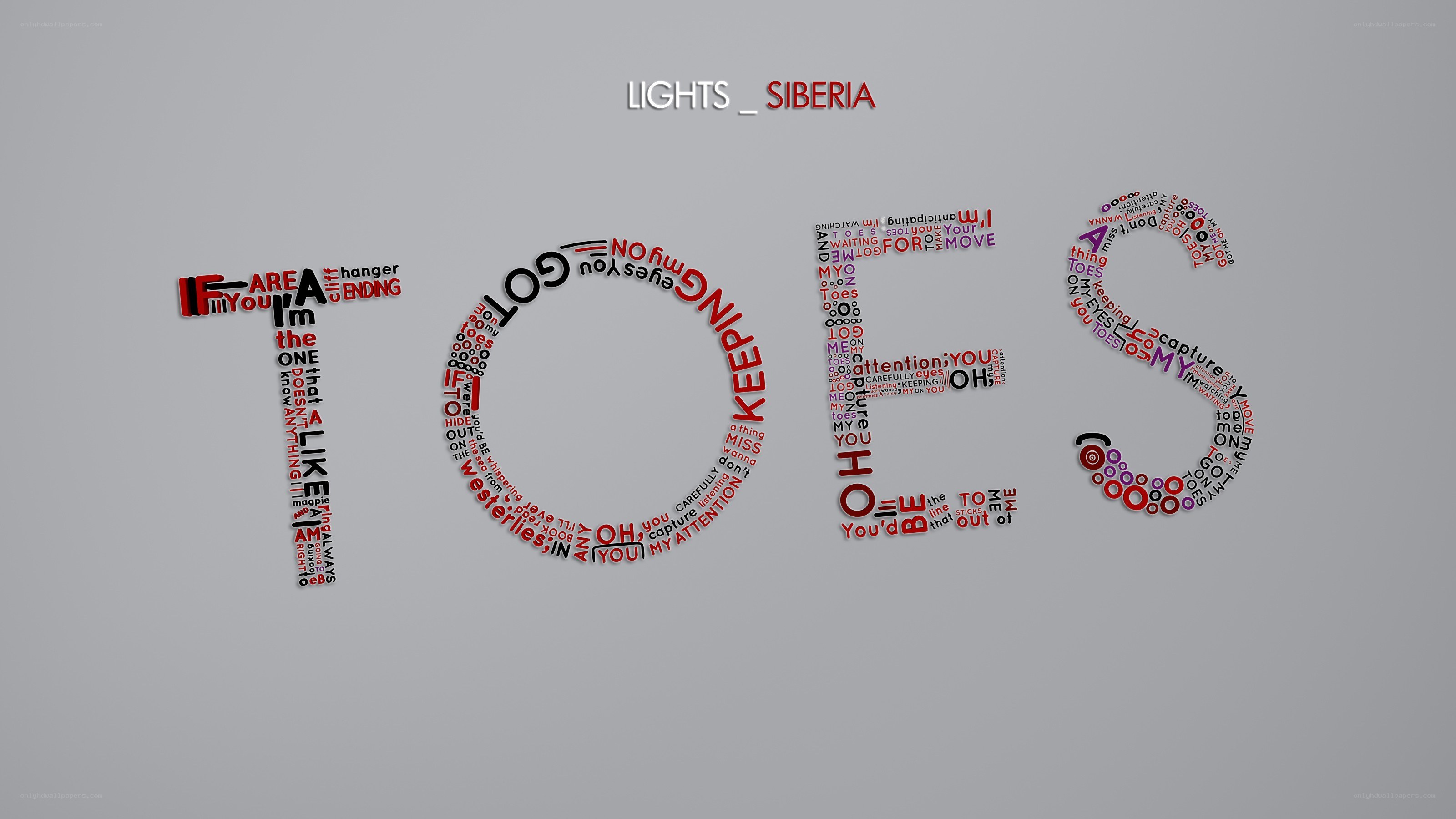 Lights Siberia word art