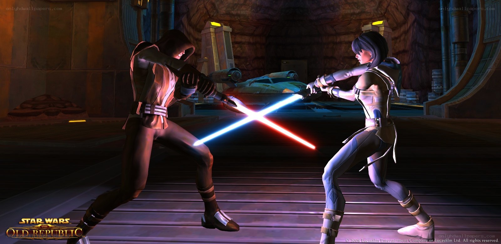 Lightsaber duel in Star Wars