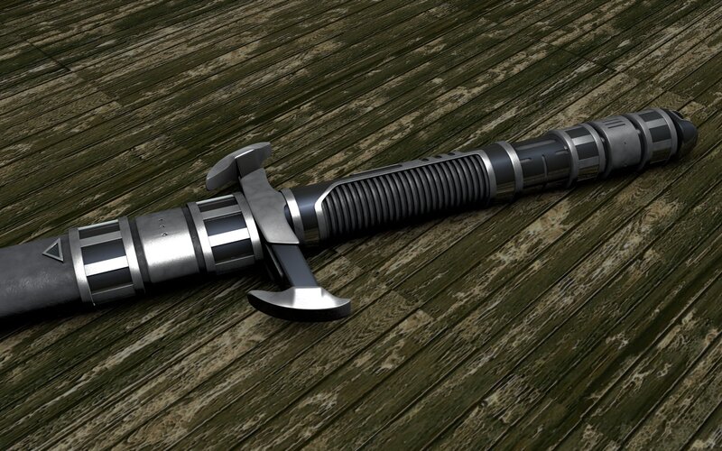 Lightsaber Hilt — Gray, Neutral