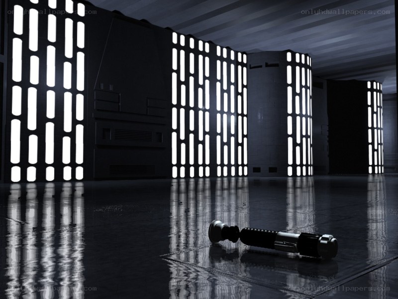 Lightsaber on the floor