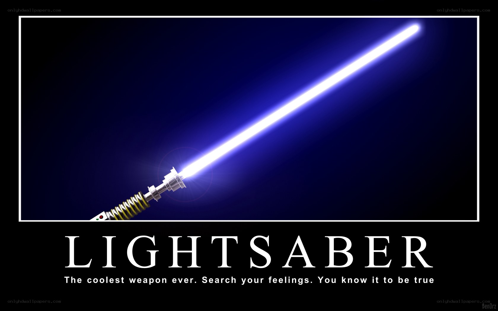Lightsaber weapon poster