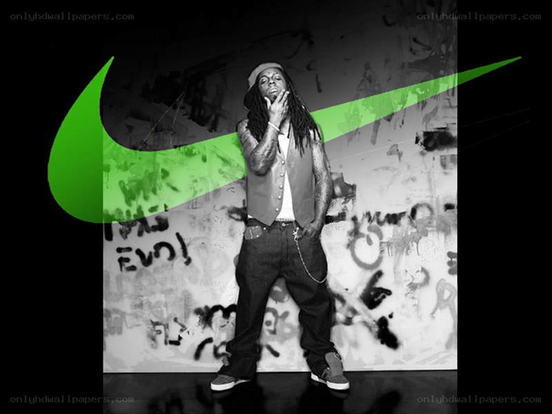 Lil Wayne with Nike logo