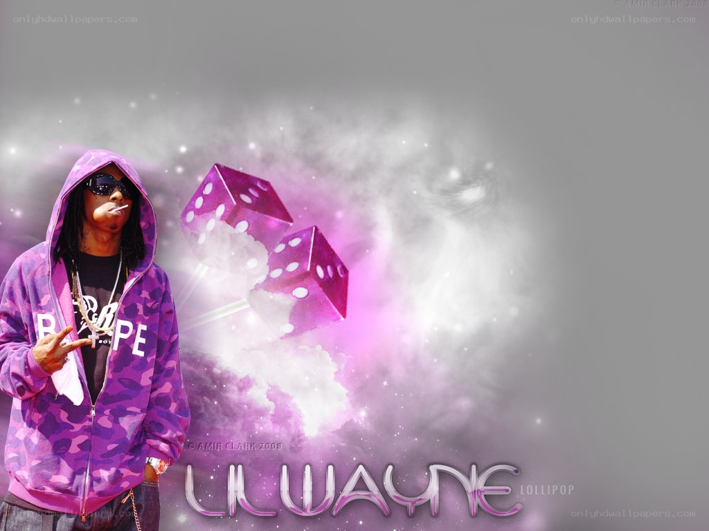 Lil Wayne with purple dice