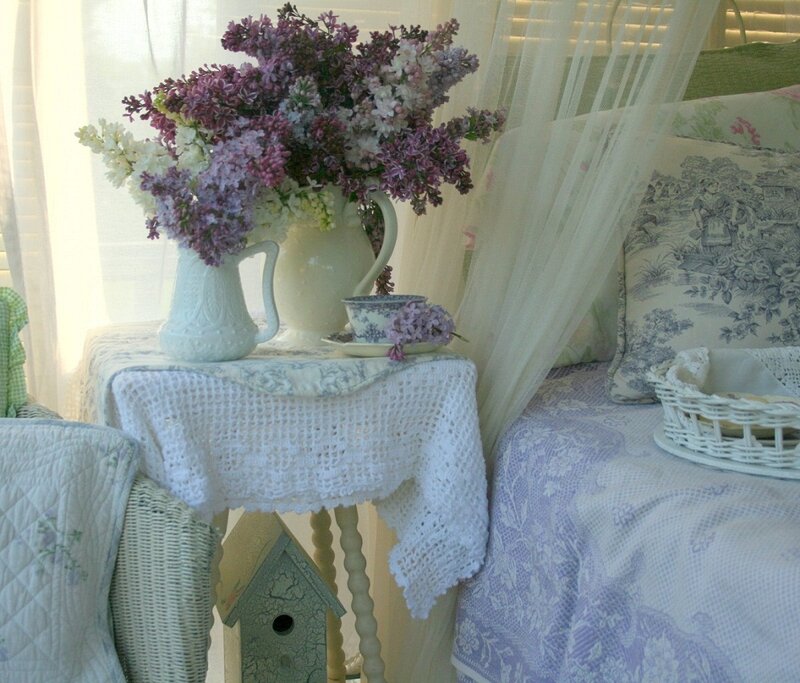 Lilac Flowers in a Vase — Purple