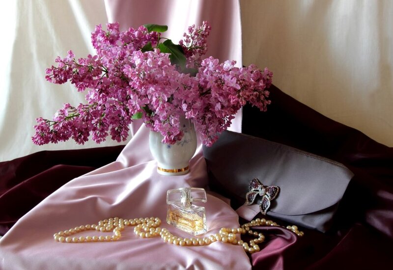 Lilac Flowers in Vase — Pink, Serene, Spring