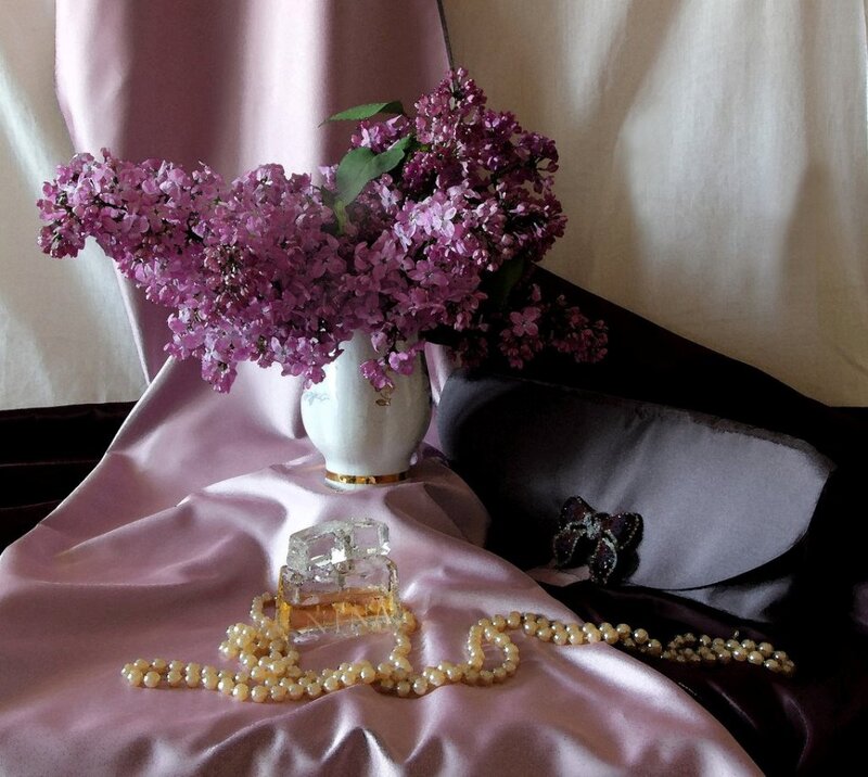 Lilac Flowers in Vase — Pink, Serene