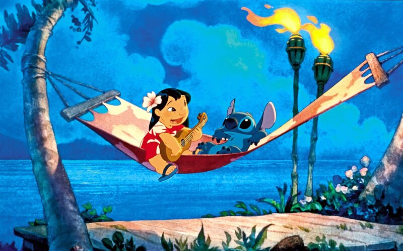 Lilo and Stitch in Hammock