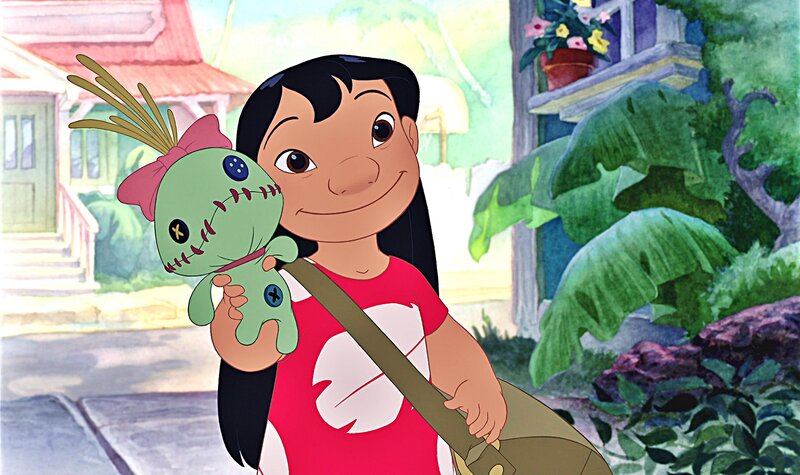 Lilo Holding Stitch Doll