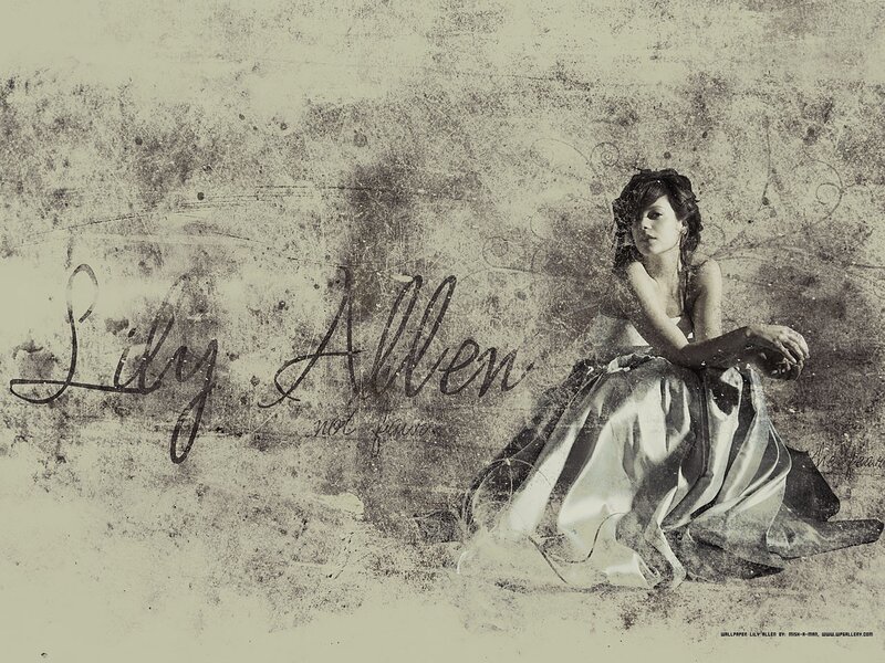 Lily Allen portrait wallpaper
