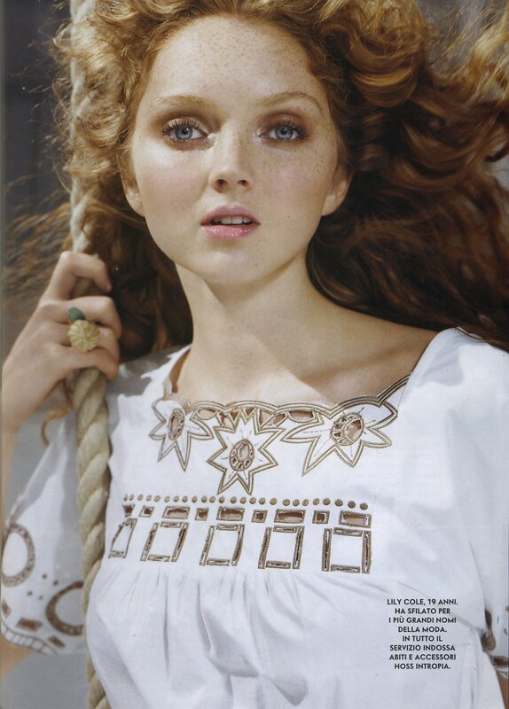 Lily Cole fashion portrait