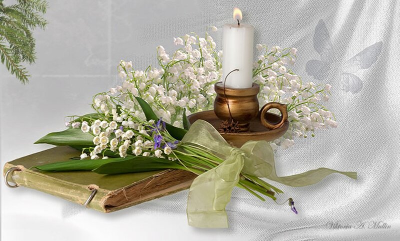 Lily of the Valley Bouquet — White, Serene, Photograph