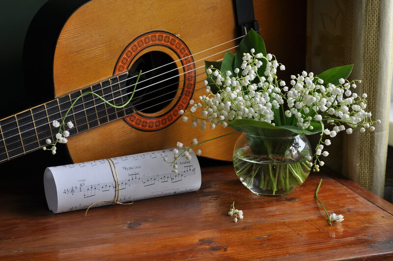 Lily of the Valley Flowers — Brown, Serene