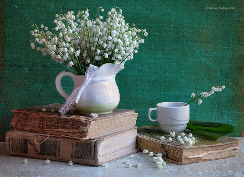 Lily of the Valley Flowers — Green, Serene, Photograph, Books