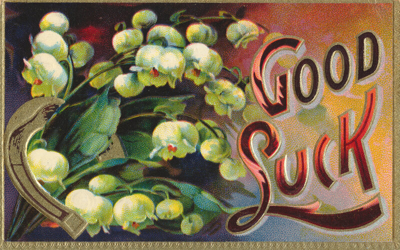 Lily of the Valley Flowers — Green, Vintage