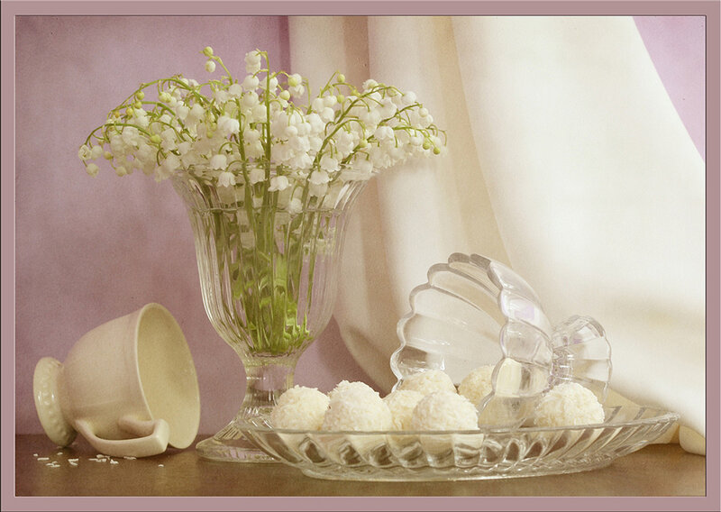 Lily of the Valley Flowers — White, Serene, Photograph, Cup
