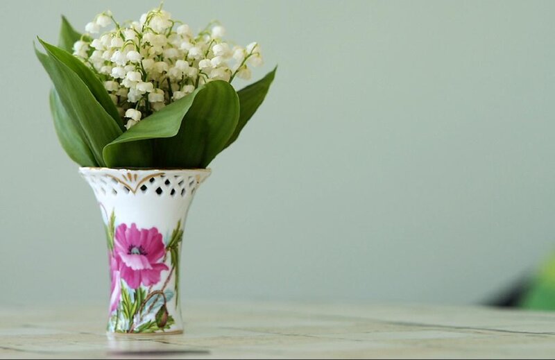 Lily of the Valley in Vase