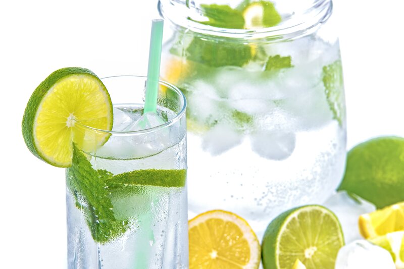 Lime and Mint Drink — Green, Refreshing, Photograph