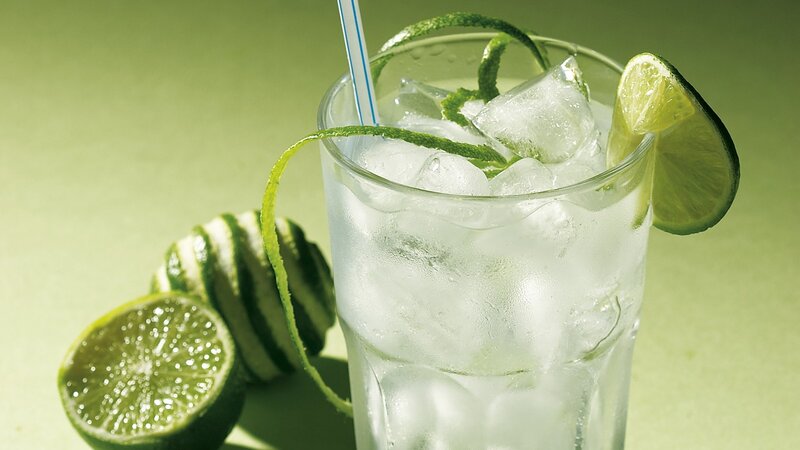 Lime Cocktail in Glass — Green