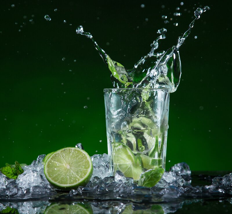 Lime Drink Splash — Green, Dynamic