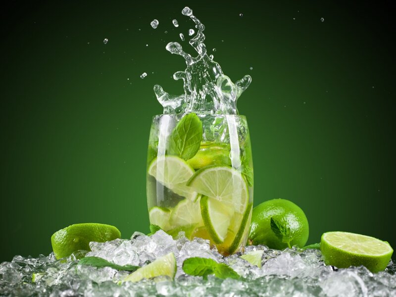 Lime Drink Splash