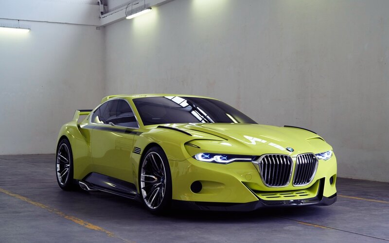 Lime green BMW concept car