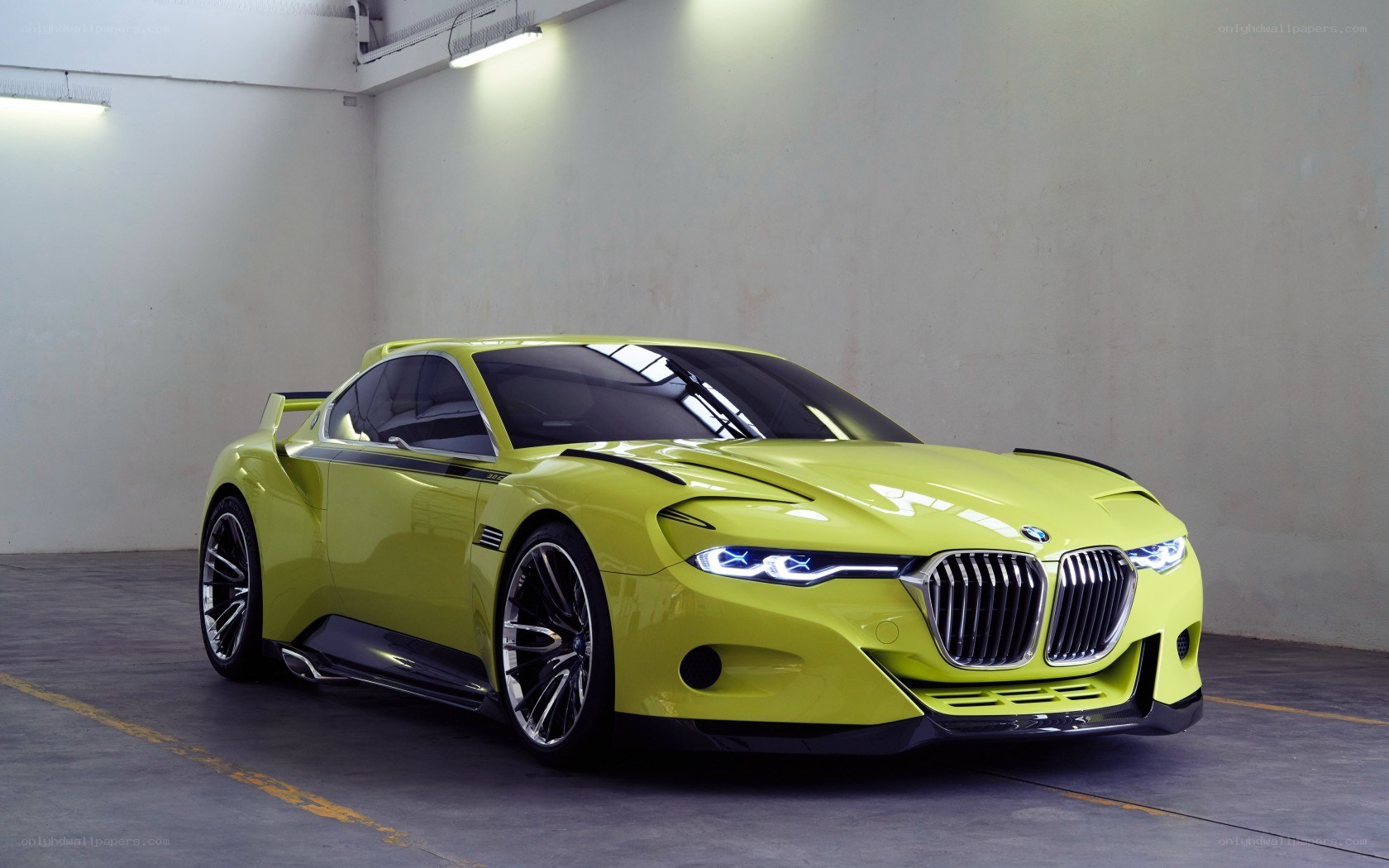 Lime green BMW concept car