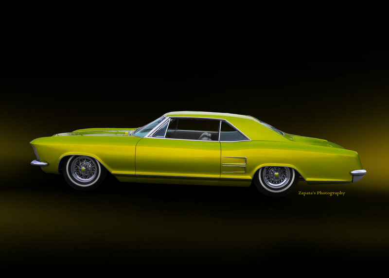 Lime Green Classic Car — Lime Green, Dramatic, Photograph