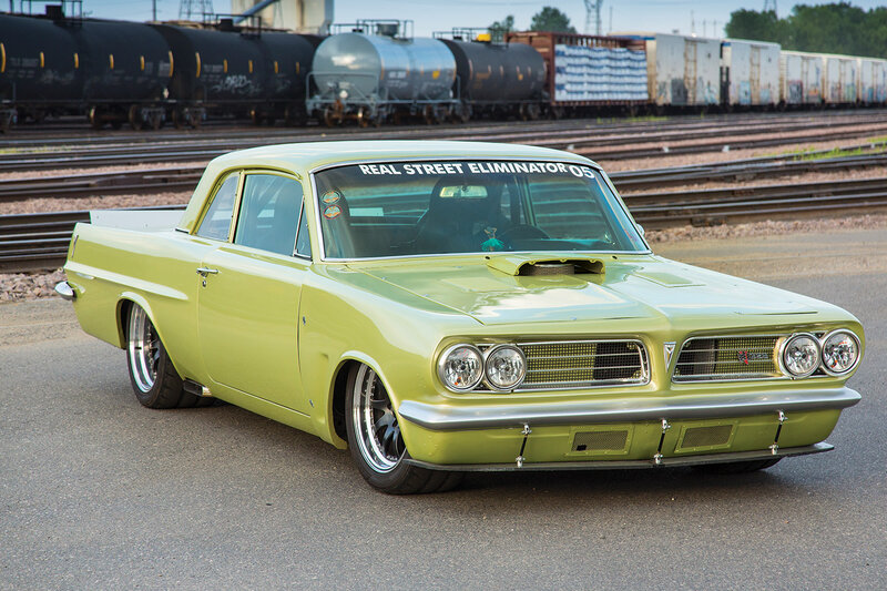 Lime Green Classic Car — Lime Green, Dramatic