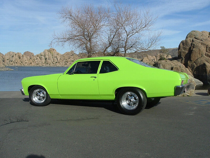 Lime Green Classic Car — Lime Green