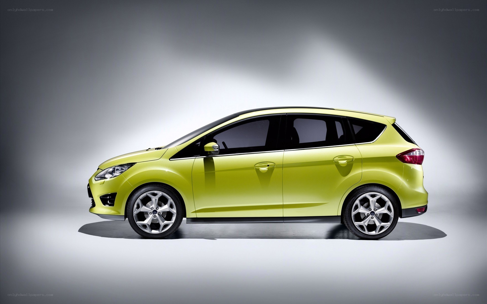 lime green compact car
