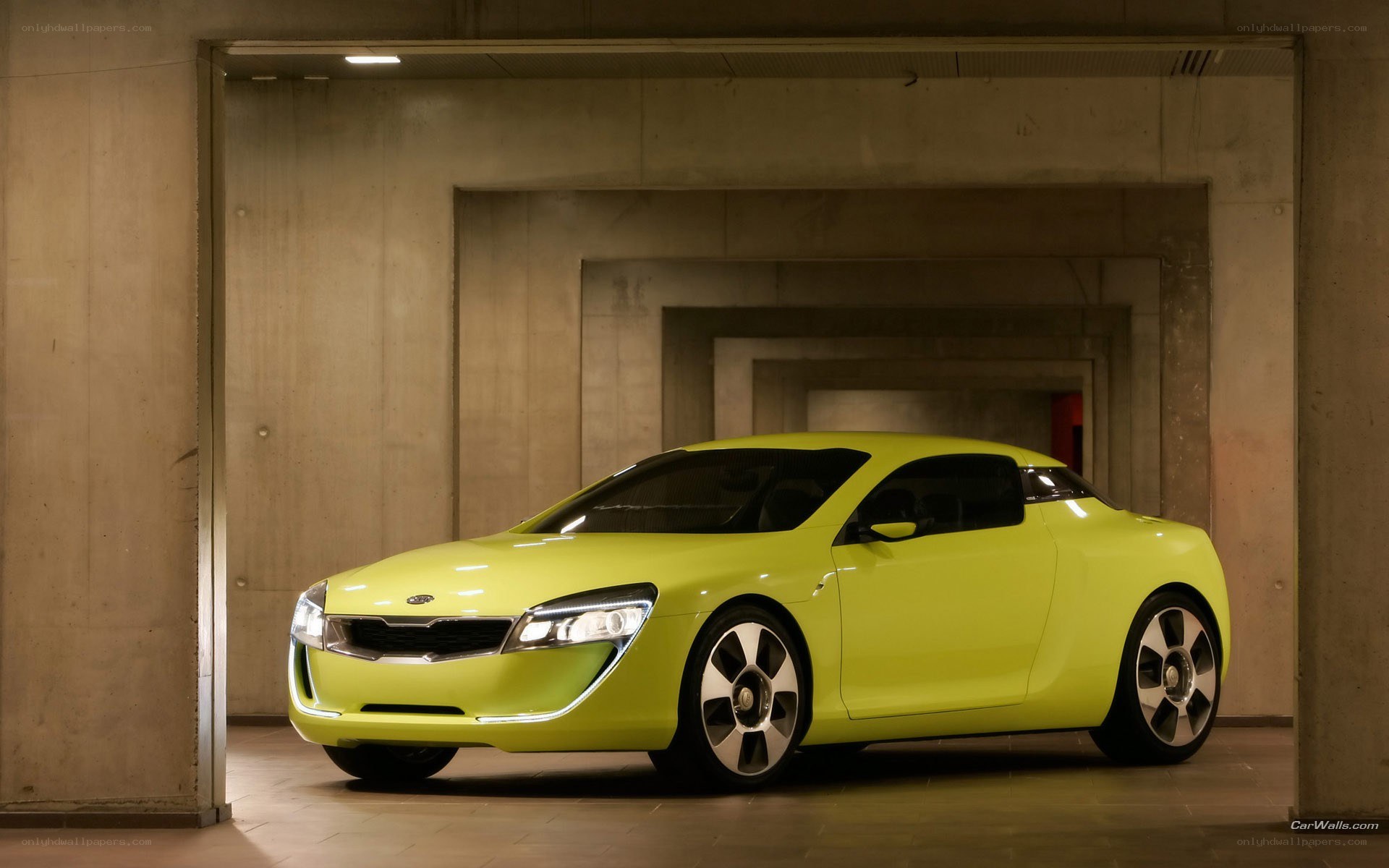 lime green concept car