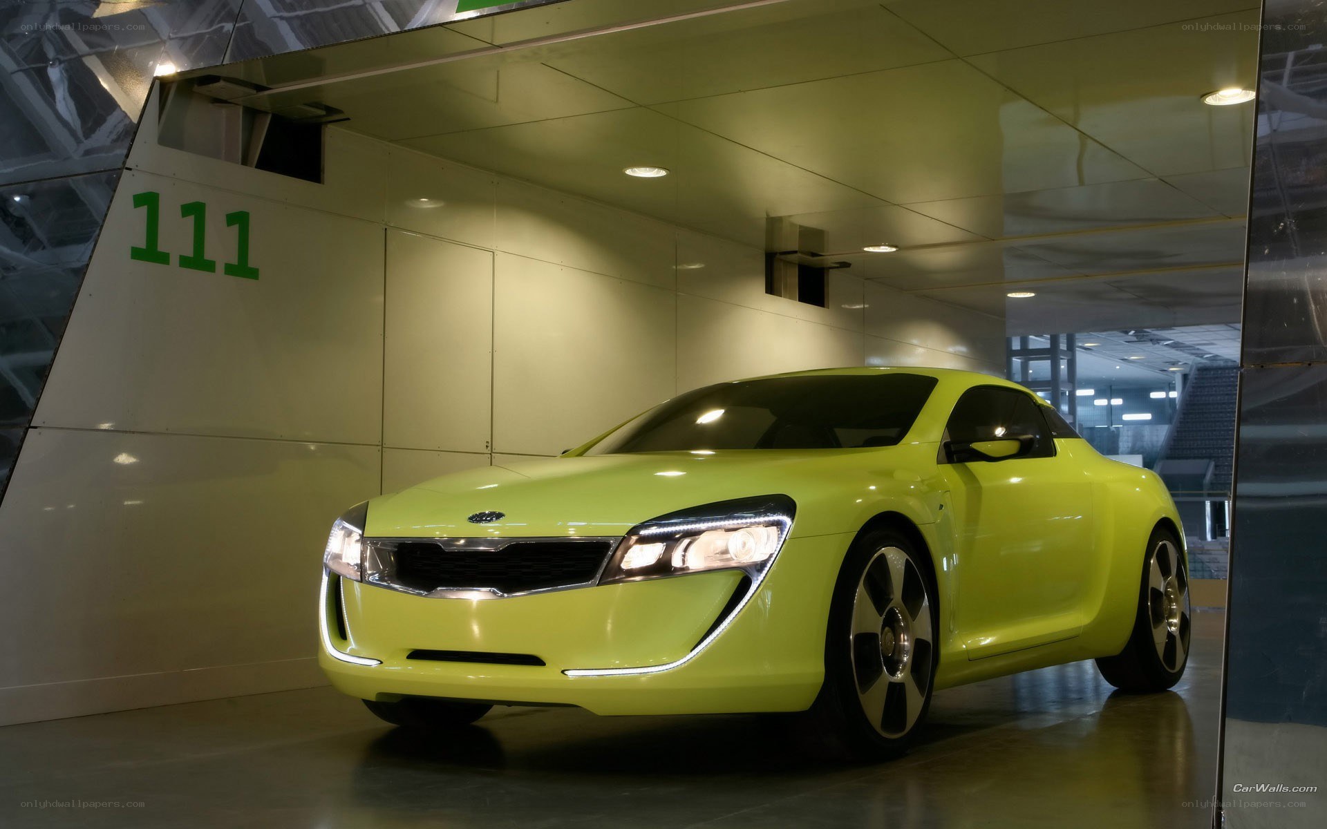 lime green concept car