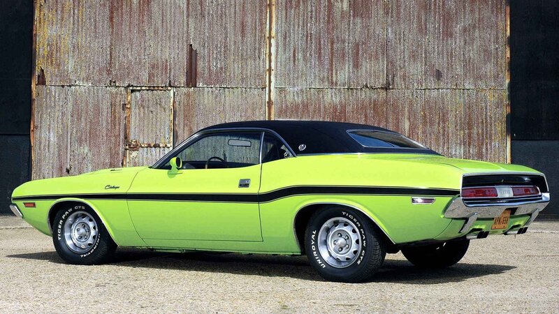 Lime Green Convertible Car — Lime Green, Retro