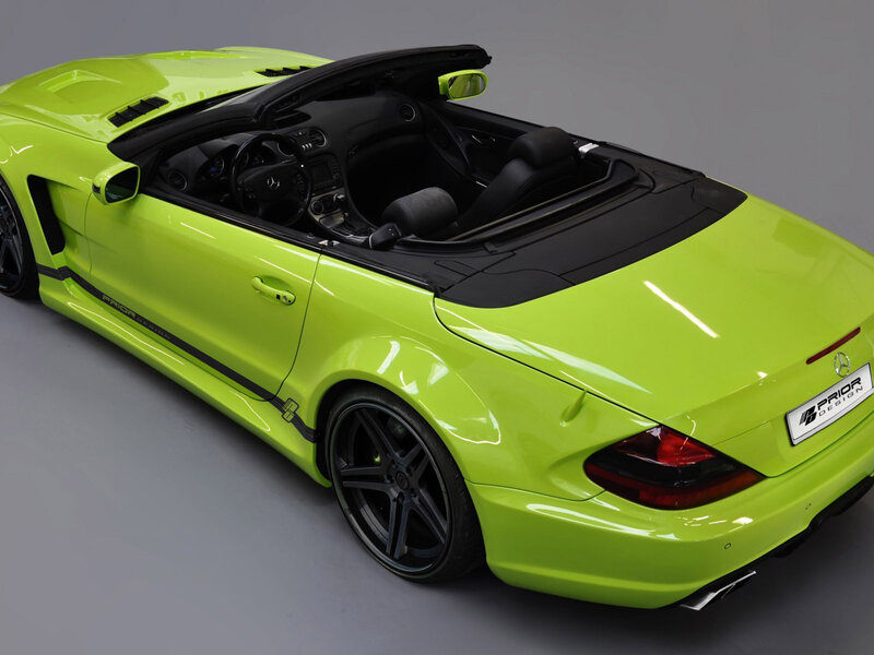 Lime Green Convertible Car — Lime Green