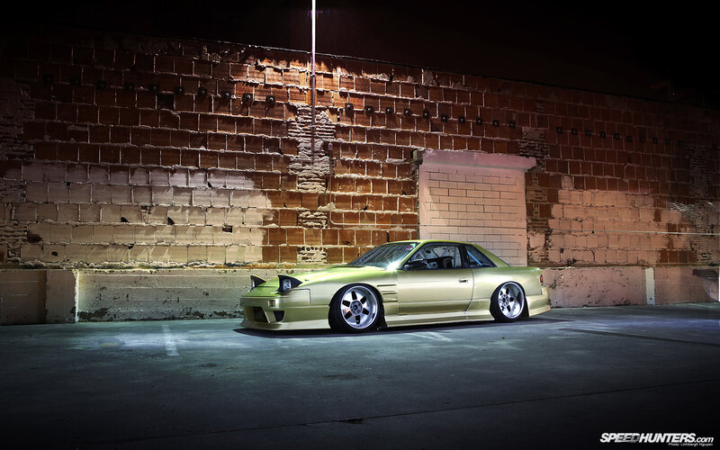 Lime Green Coupe Car — Dramatic