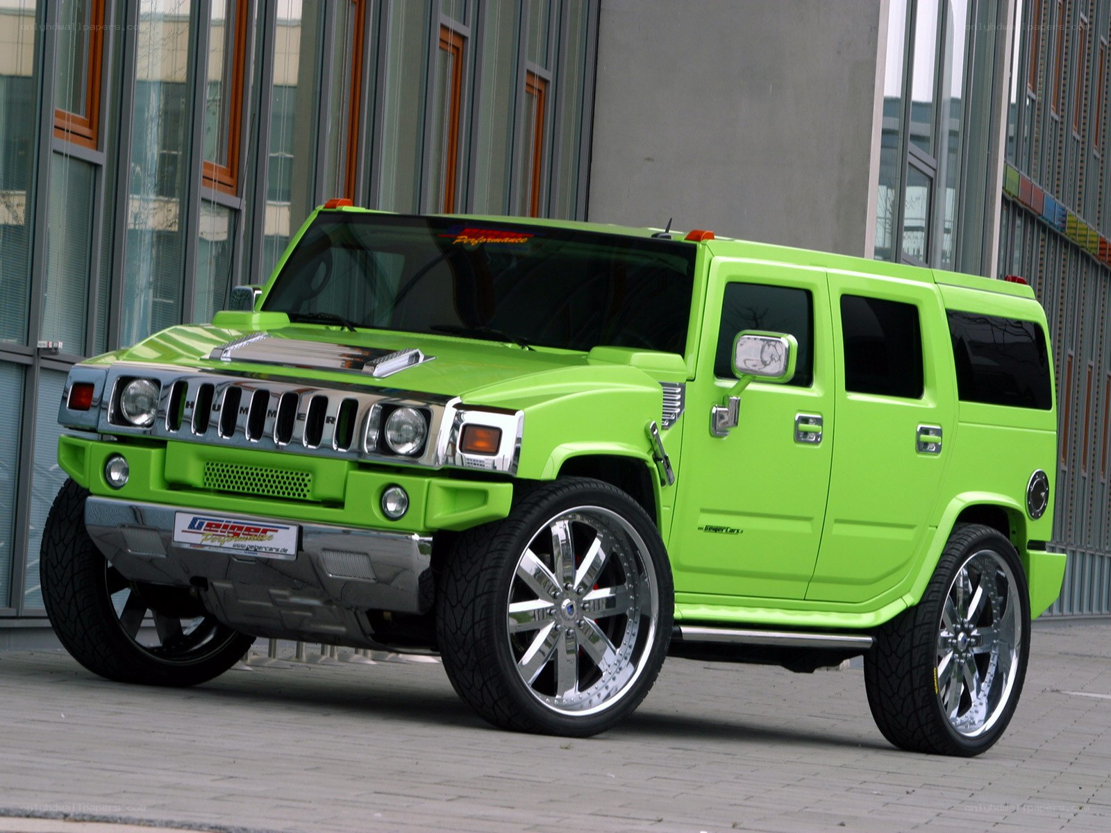 lime green hummer h2