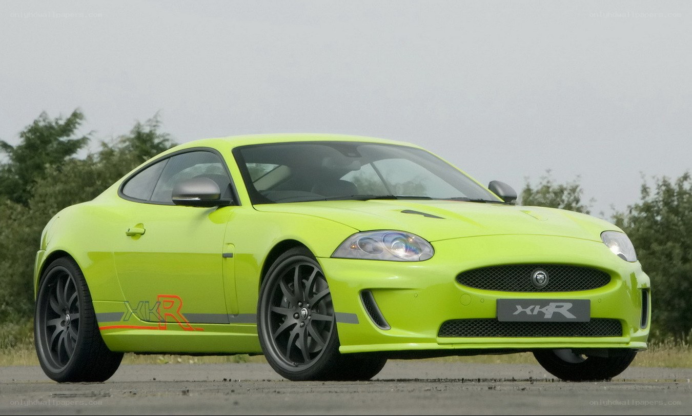 lime green jaguar xkr