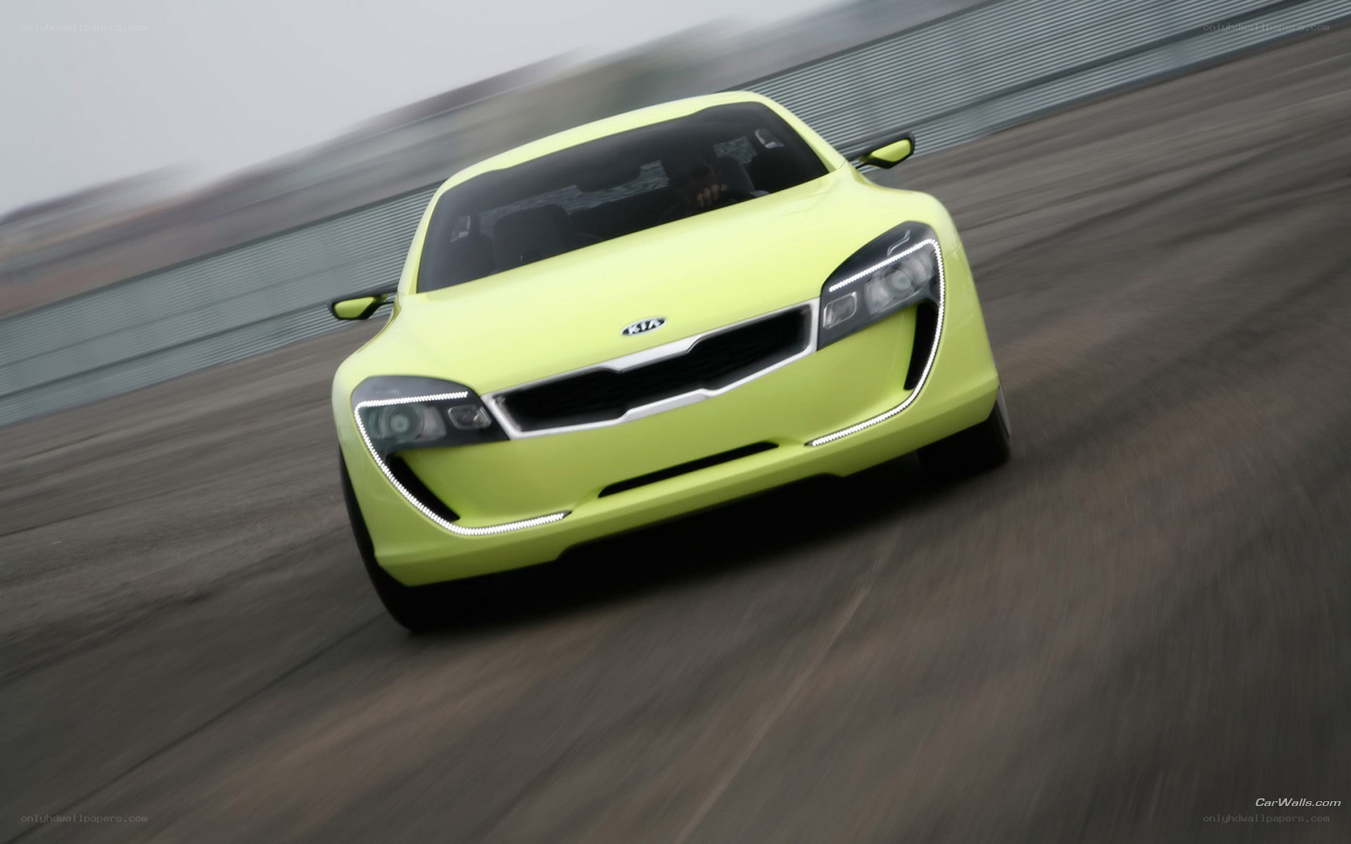 lime green kia concept car