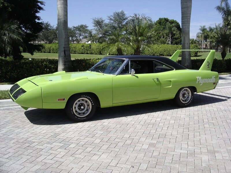Lime Green Muscle Car — Lime Green, Calm, Afternoon